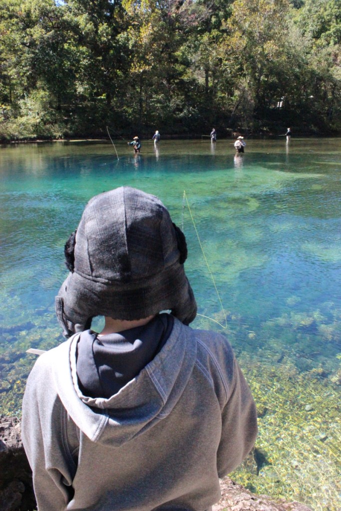 Fishing in the spring