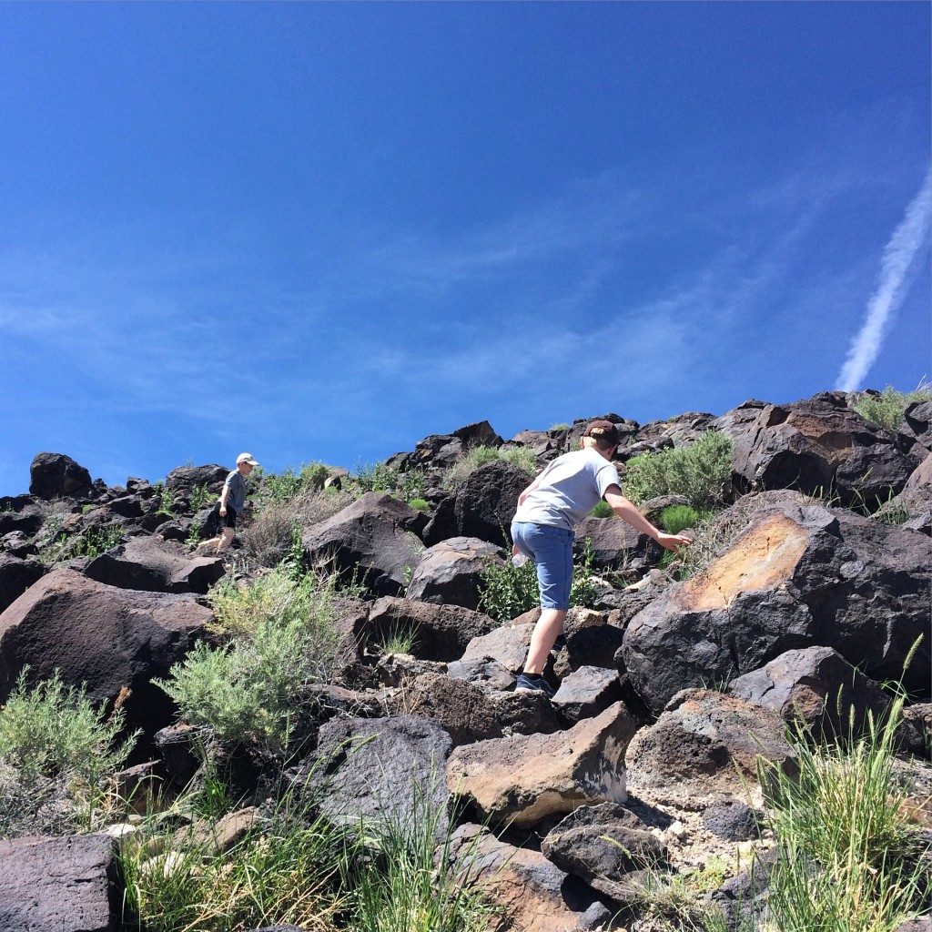 Heading up the trail