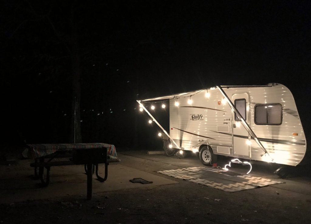 Jayco 184BH with decorative lights